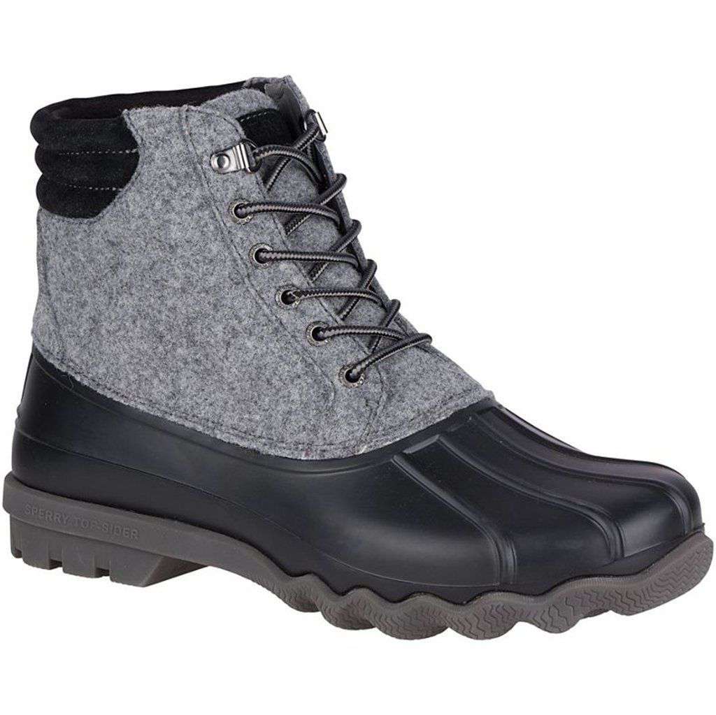 Men's Avenue Wool Duck Boot in Grey by Sperry - Country Club Prep