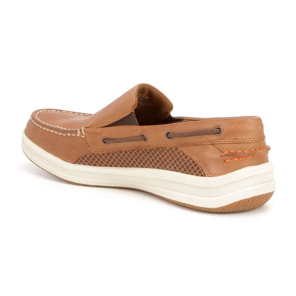 Men's Gamefish Slip On Boat Shoe in Dark Tan by Sperry - Country Club Prep