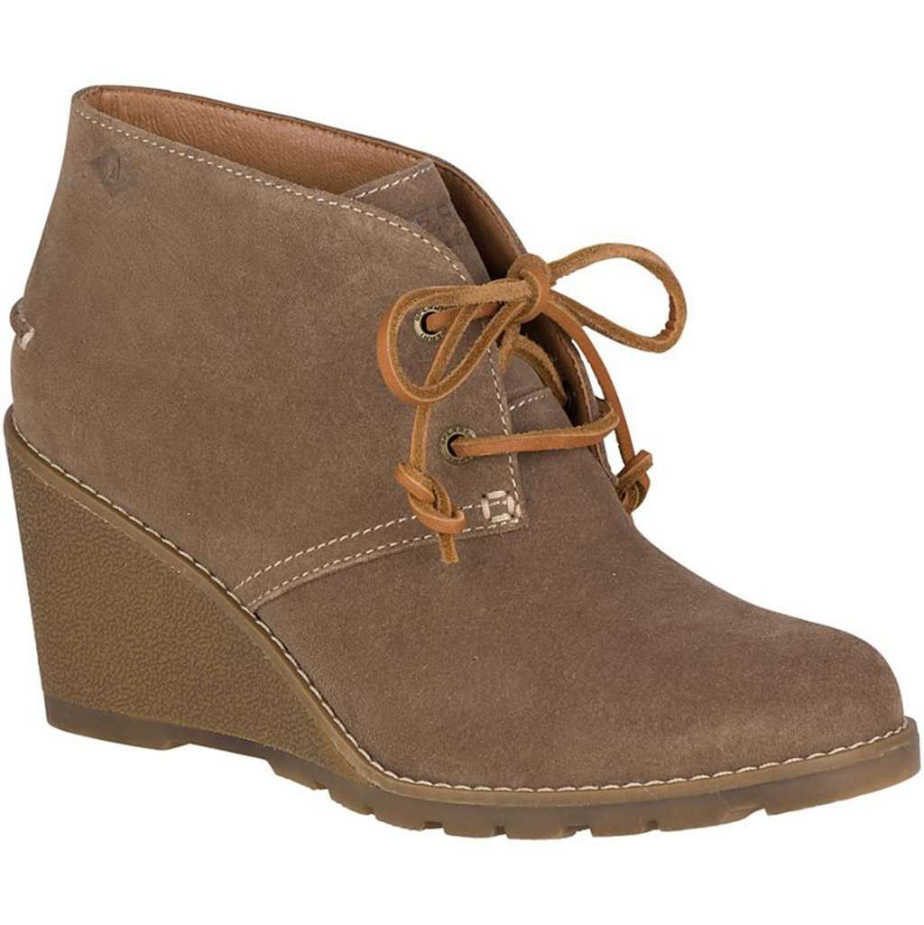 Sperry Women s Celeste Prow Bootie in Taupe Country Club Prep