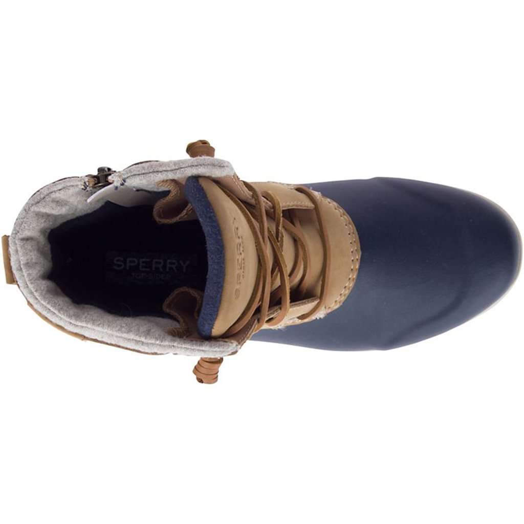 Women's Maritime Repel Boot in Tan & Navy by Sperry - Country Club Prep
