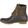 Women's Saltwater Duck Boot in Brown and Olive by Sperry - Country Club Prep