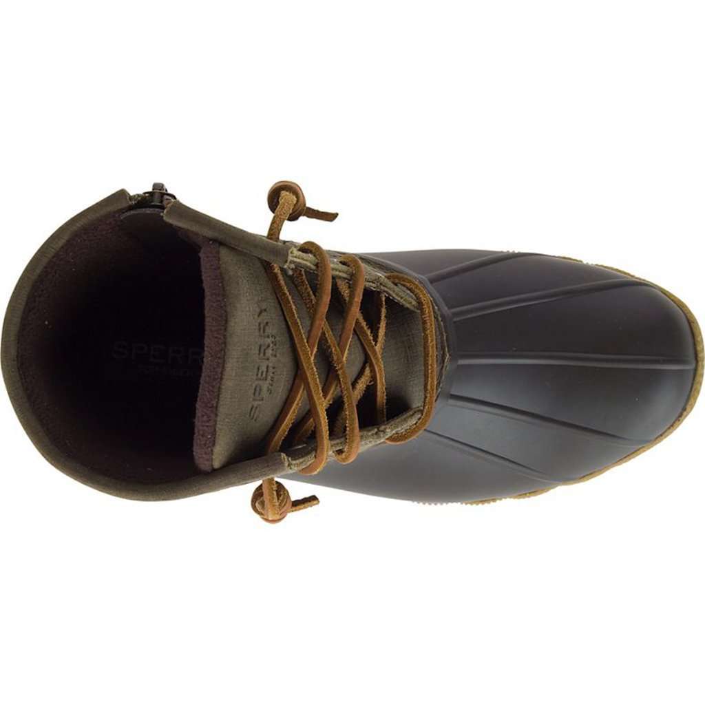 Bottes De Neige Femme Sperry Saltwater – Olive, Taille 38 EU, Doublure Polaire, Semelle Caoutchouc Antidérapante