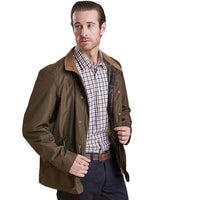 Spoonbill Waterproof Jacket in Dark Olive by Barbour - Country Club Prep