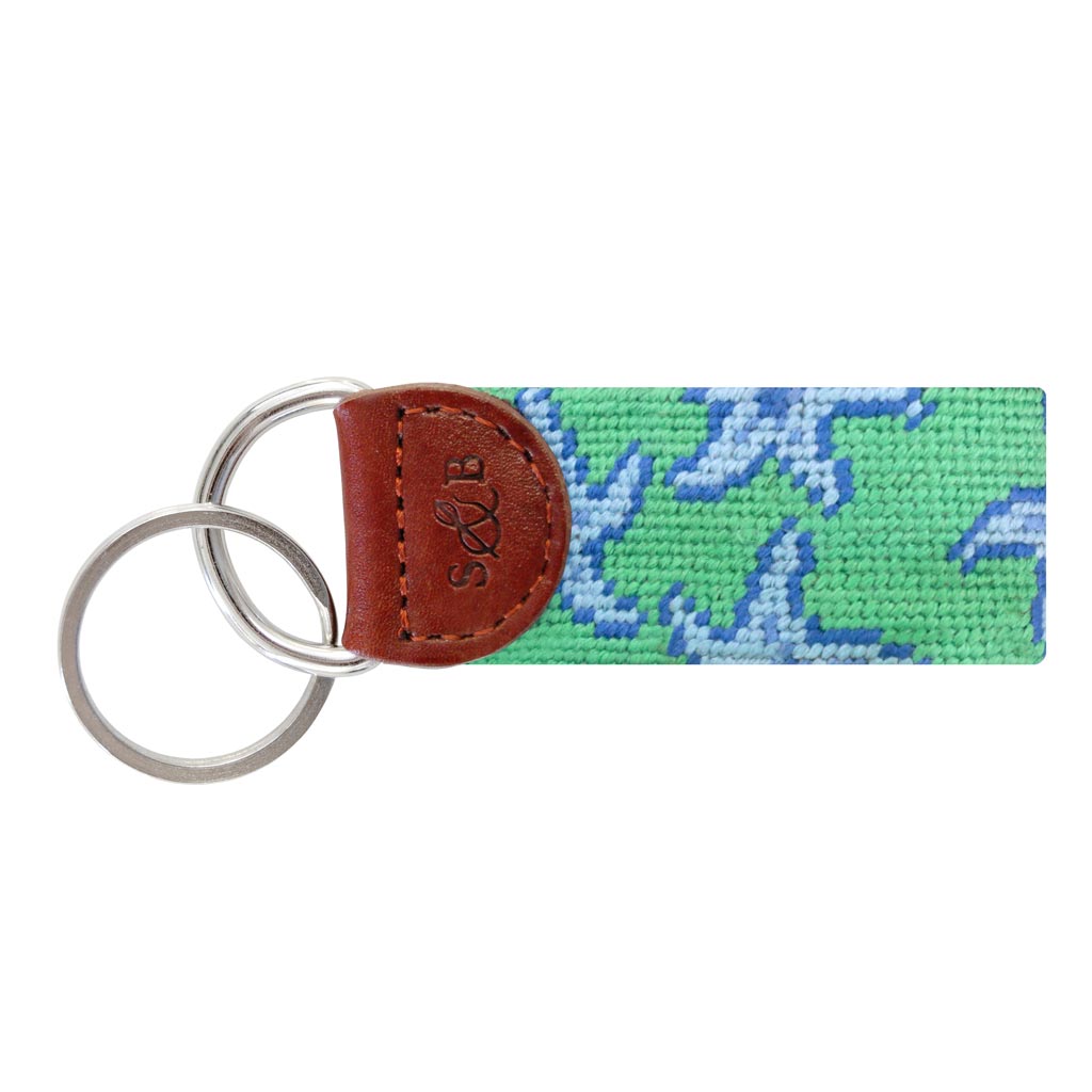 Starfish Needlepoint Key Fob by Smathers & Branson - Country Club Prep