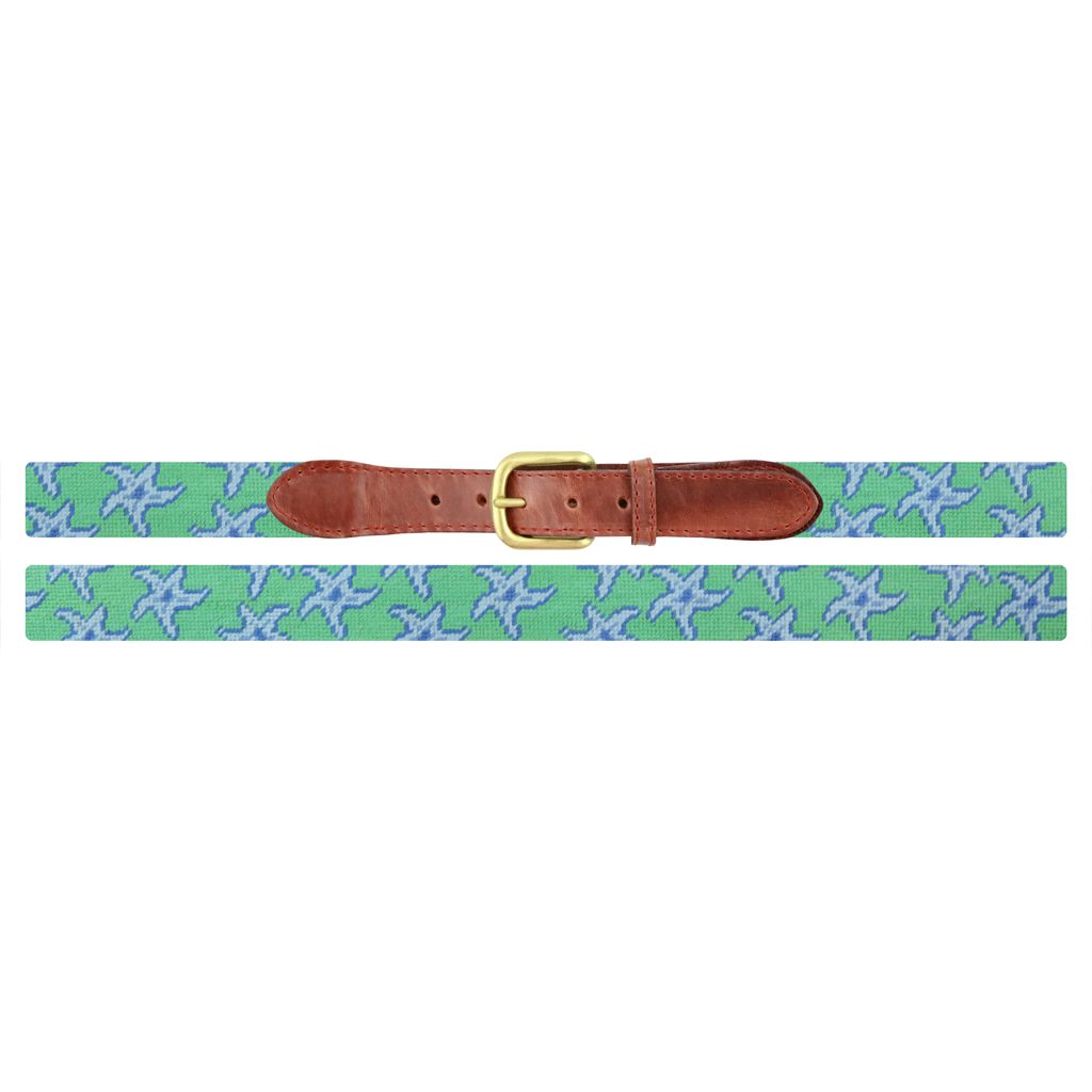 Starfish Needlepoint Belt by Smathers & Branson – Country  display picture 1