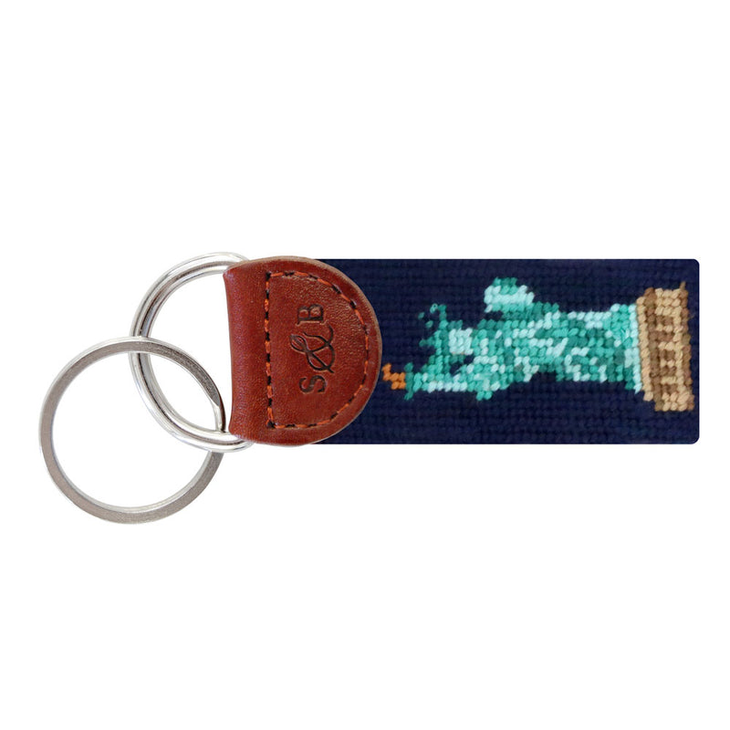 Statue of Liberty Needlepoint Key Fob by Smathers & Branson - Country Club Prep