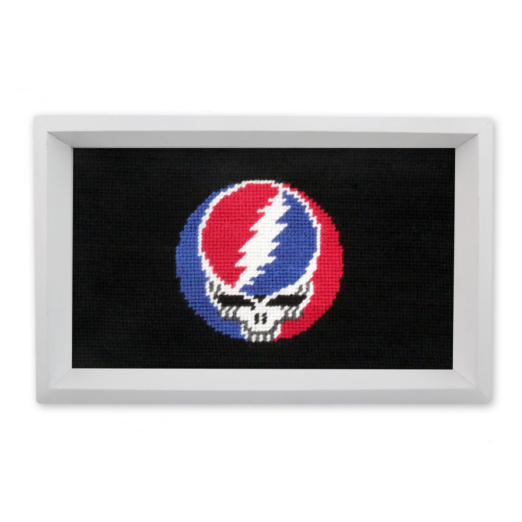 Steal Your Face Needlepoint Valet Tray by Smathers & Branson - Country Club Prep