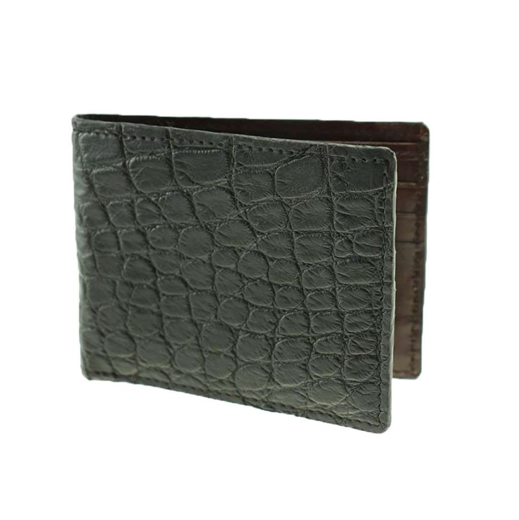 Lancaster Alligator Wallet in Black by TB Phelps - Country Club Prep