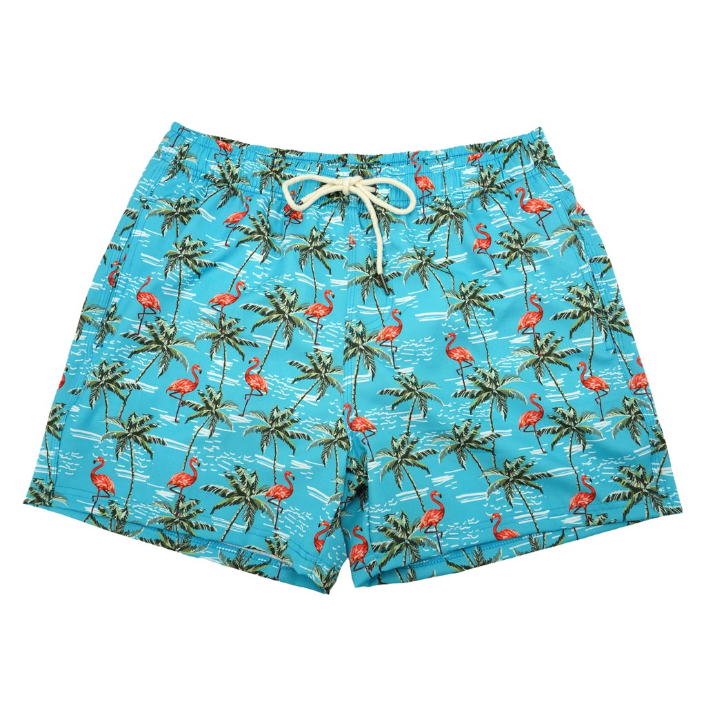 Flockstar Swim Trunks by Two Left Feet - Country Club Prep