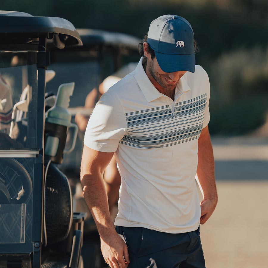 Sunset Seamed Performance Polo by The Normal Brand - Country Club Prep