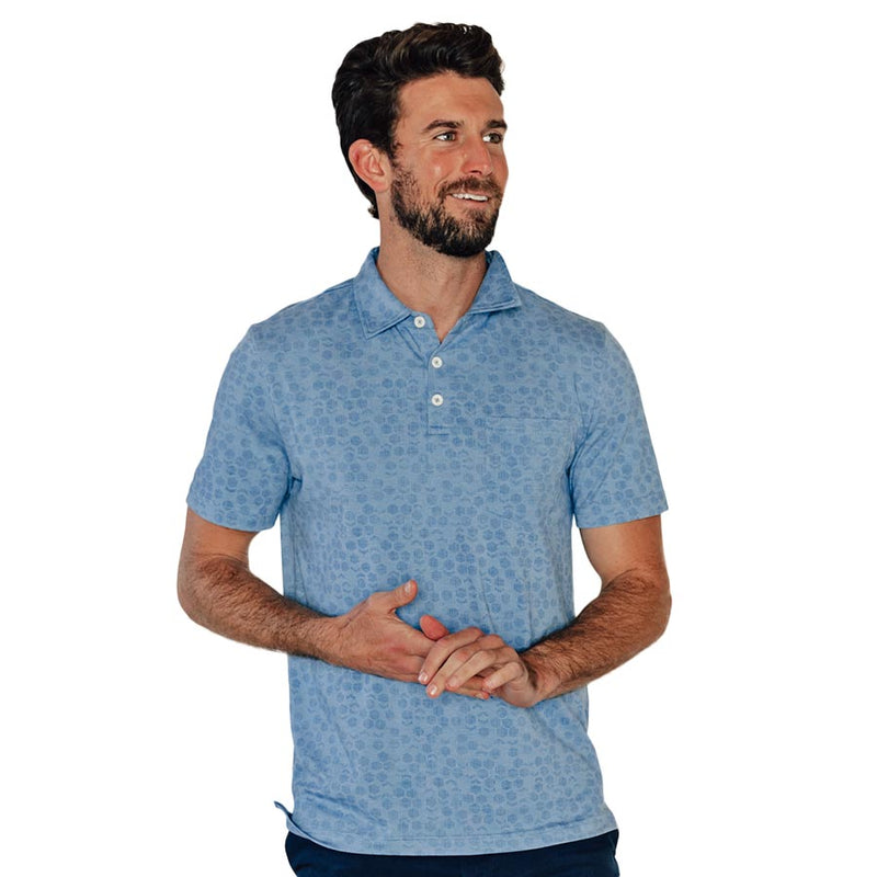 Active Puremeso Geo Print Polo by The Normal Brand - Country Club Prep