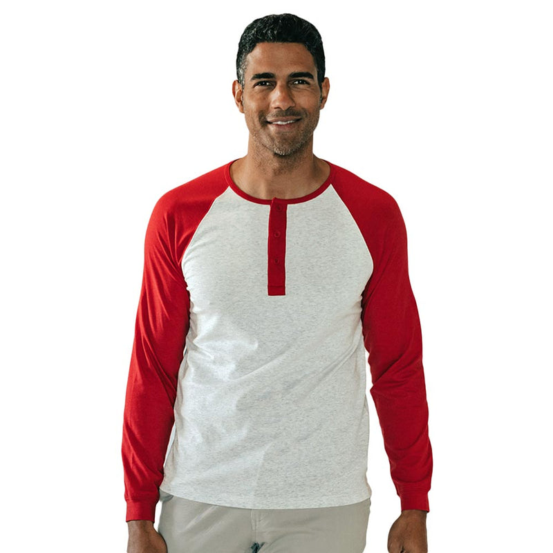 Active Puremeso Retro Long Sleeve Henley by The Normal Brand - Country Club Prep