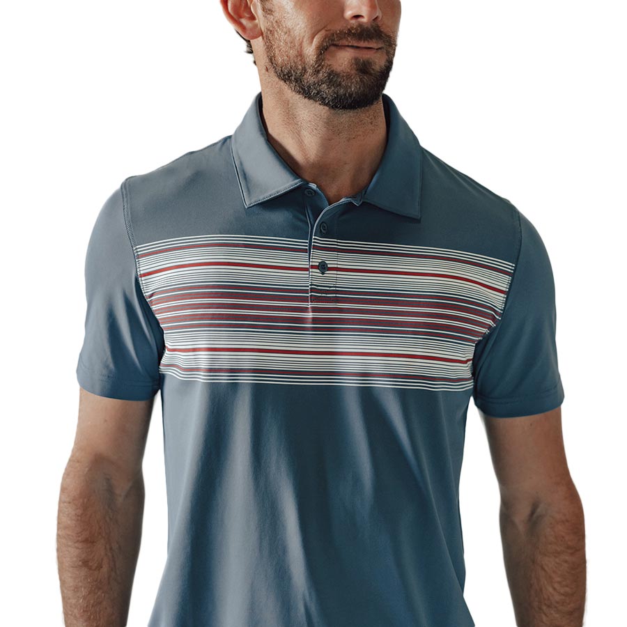 Sunset Seamed Performance Polo by The Normal Brand - Country Club Prep