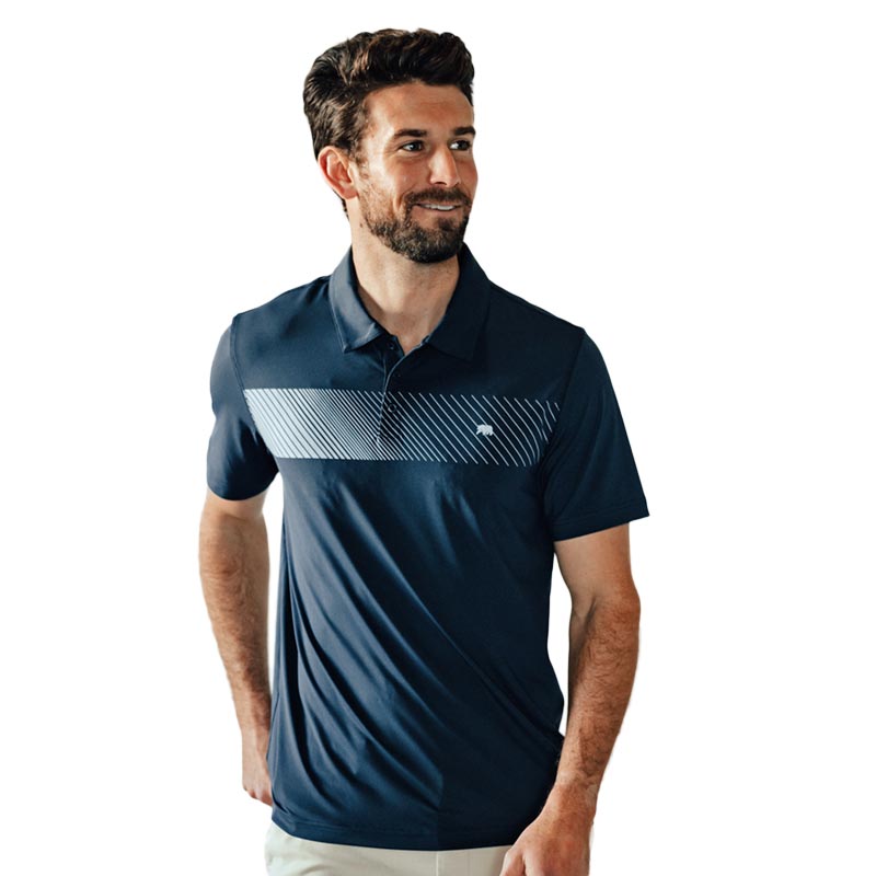 Bear Stripe Performance Polo by The Normal Brand - Country Club Prep