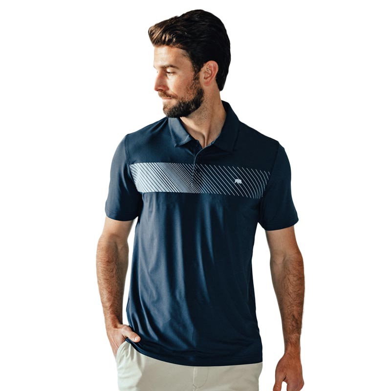 Bear Stripe Performance Polo by The Normal Brand - Country Club Prep