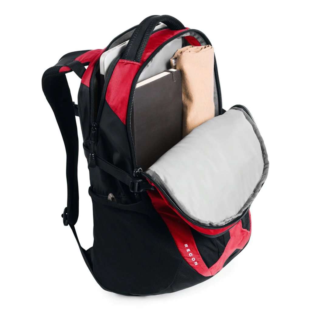 north face backpack red black The North Face Recon Backpack