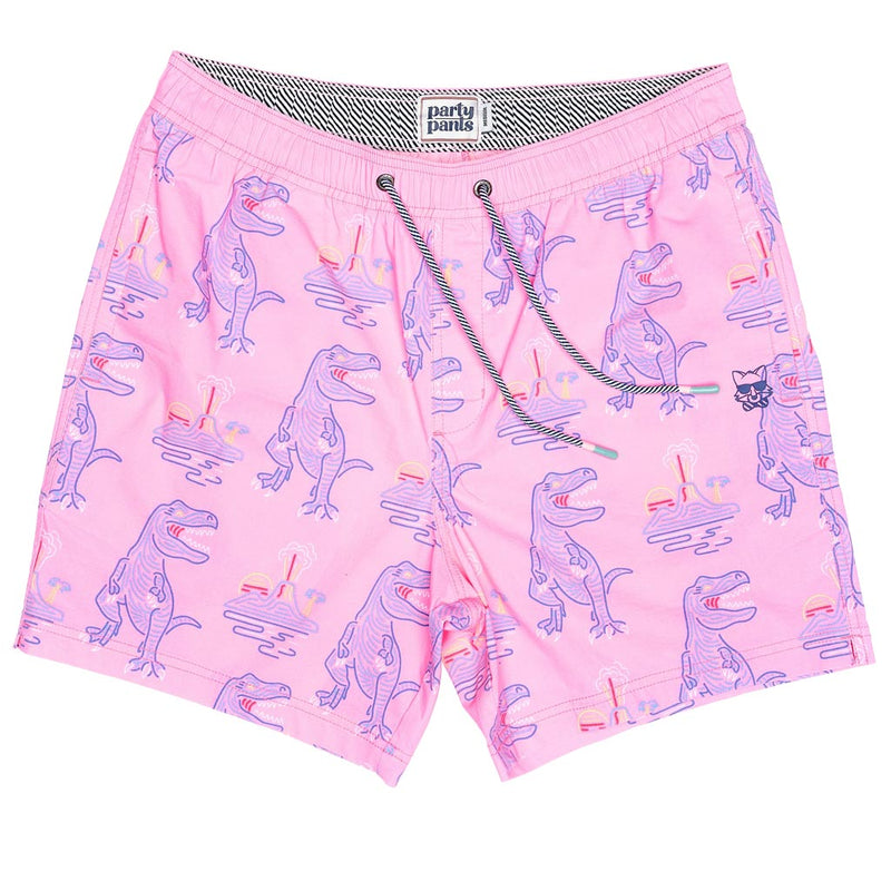 T-Rex Neon Swim Short by Party Pants - Country Club Prep