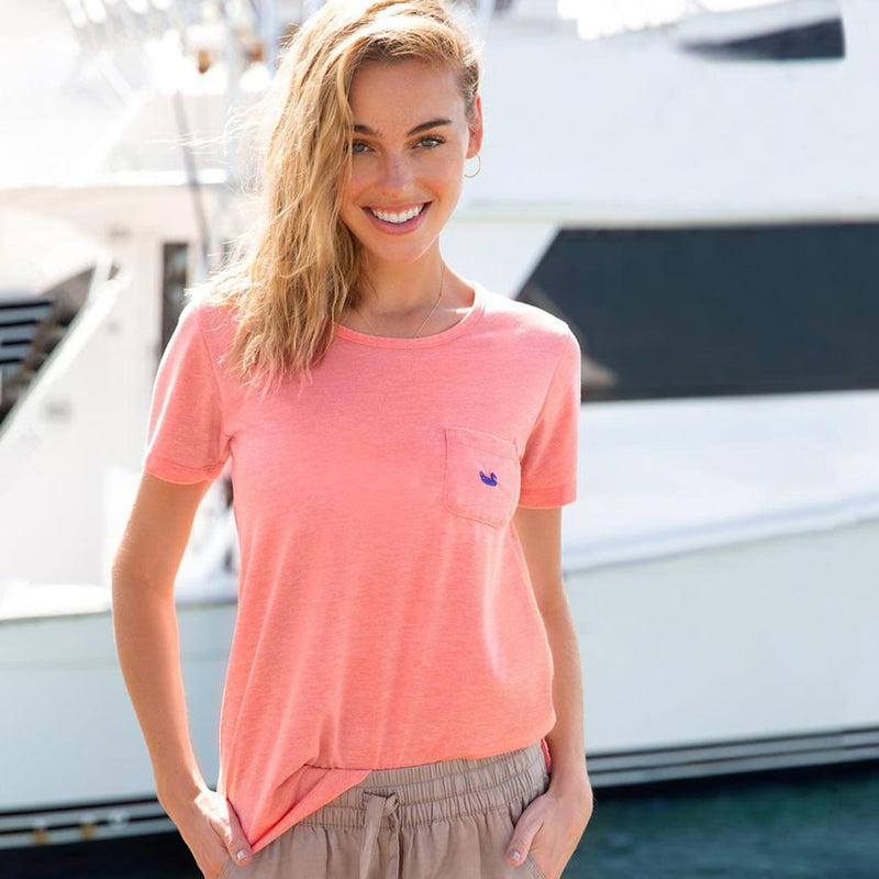 The Seawash Tropical Crewneck Tee by Southern Marsh - Country Club Prep