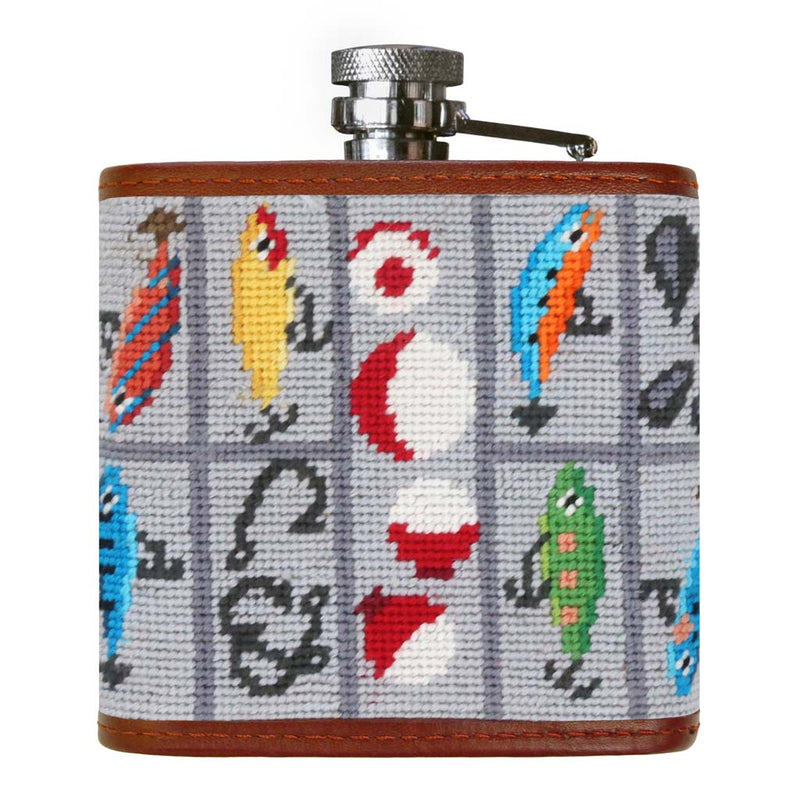 Tackle Box Needlepoint Flask by Smathers & Branson - Country Club Prep