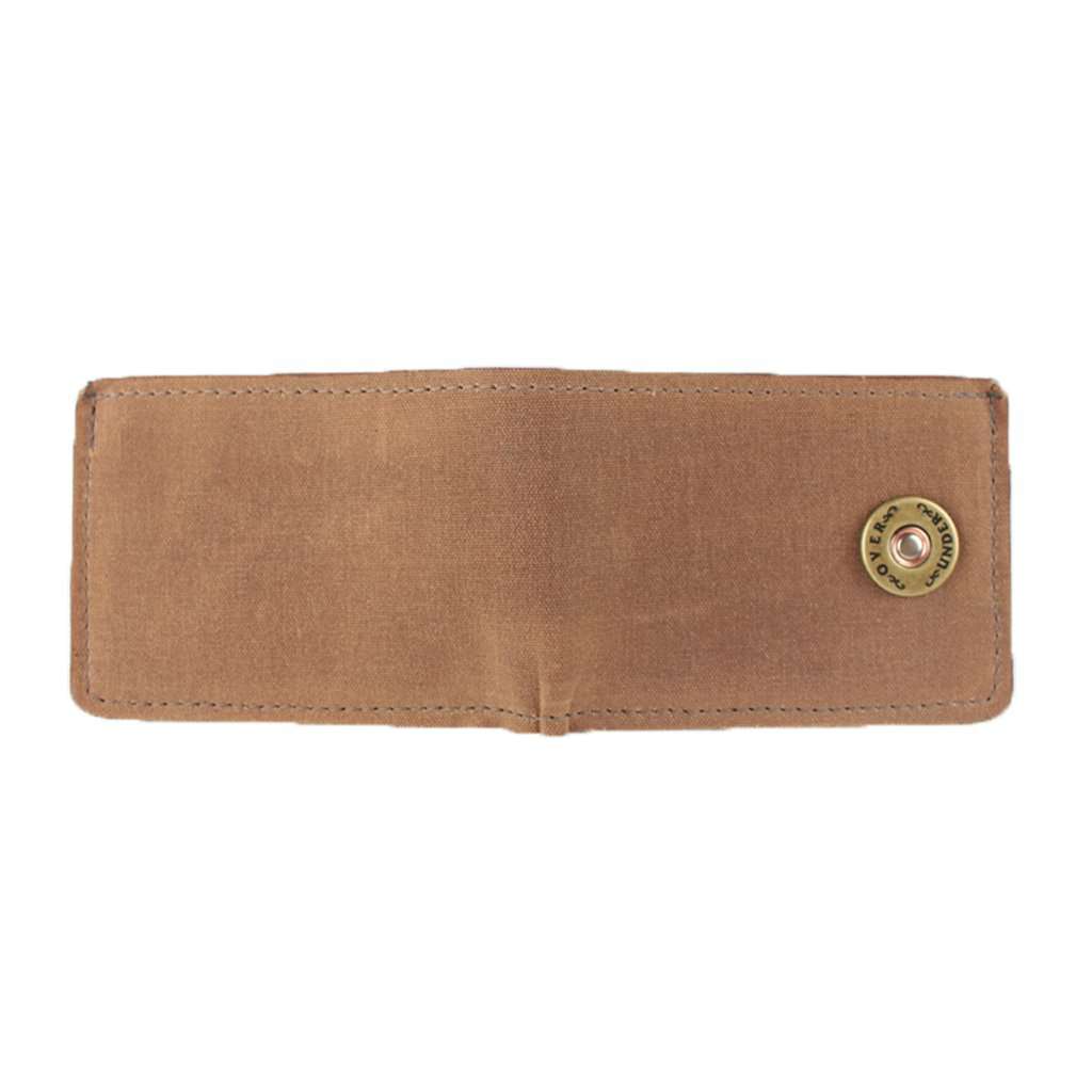 The Waxed Canvas Bifold in Field Tan by Over Under Clothing - Country Club Prep