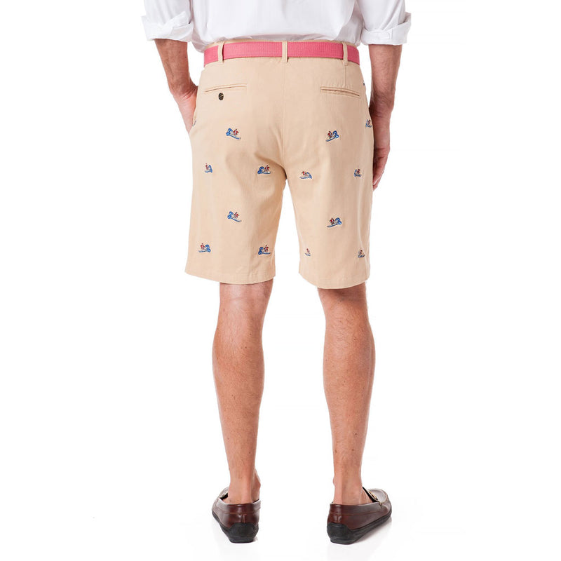 Stretch Twill Short with Surfing Santa | Castaway Clothing – Country ...
