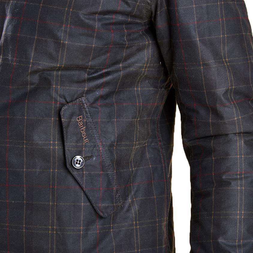 Barbour Tartan Helmsdale Wax Jacket Country Club Prep