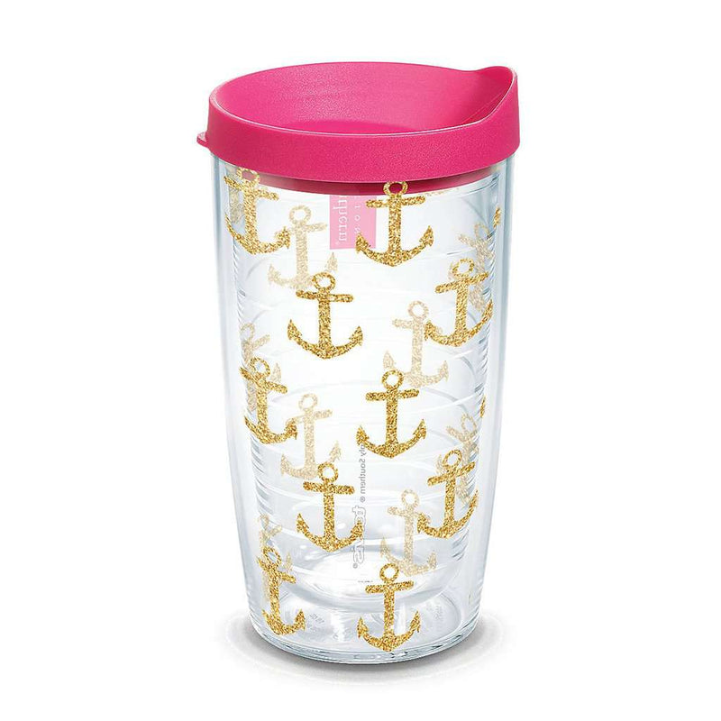 Simply Southern® Gold Anchors 16oz Tumbler by Tervis - Country Club Prep