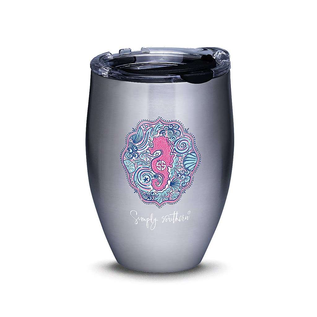 Simply Southern® Pink Seahorse Stainless Steel 12oz Tumbler by Tervis - Country Club Prep