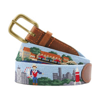Texas Scene Needlepoint Belt by Smathers & Branson - Country Club Prep
