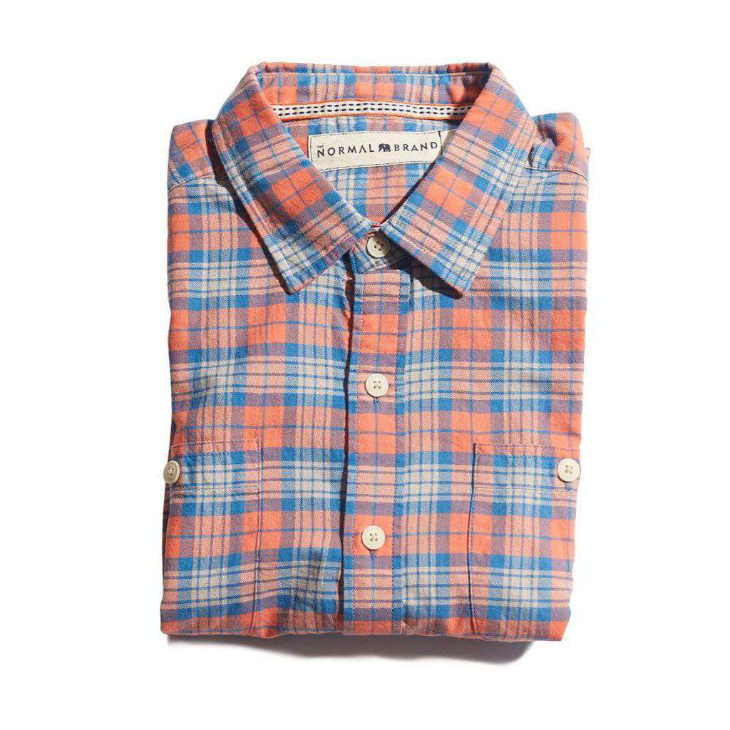 Bonita Twill Button Up in Sunrise by The Normal Brand - Country Club Prep