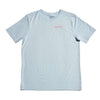 Industrial Logo Short Sleeve Tee in Sky & White by The Normal Brand - Country Club Prep