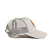Leather Patch Trucker Cap in Grey by The Normal Brand - Country Club Prep