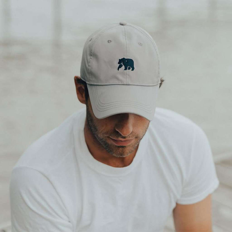 The Performance Bear Cap in Grey by The Normal Brand - Country Club Prep