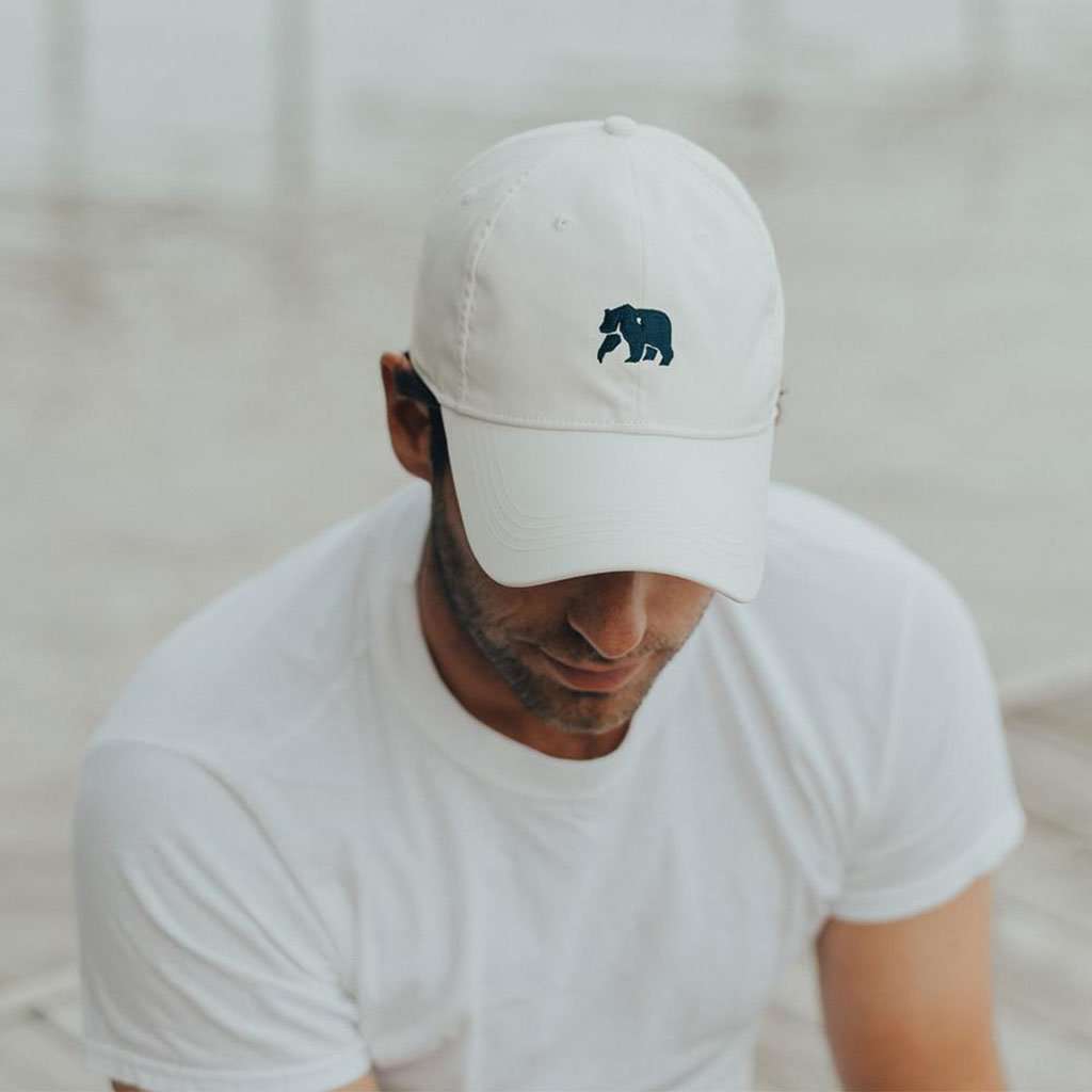 The Performance Bear Cap in White by The Normal Brand - Country Club Prep