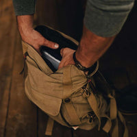 The Top Side Leather Backpack in Tan by The Normal Brand - Country Club Prep