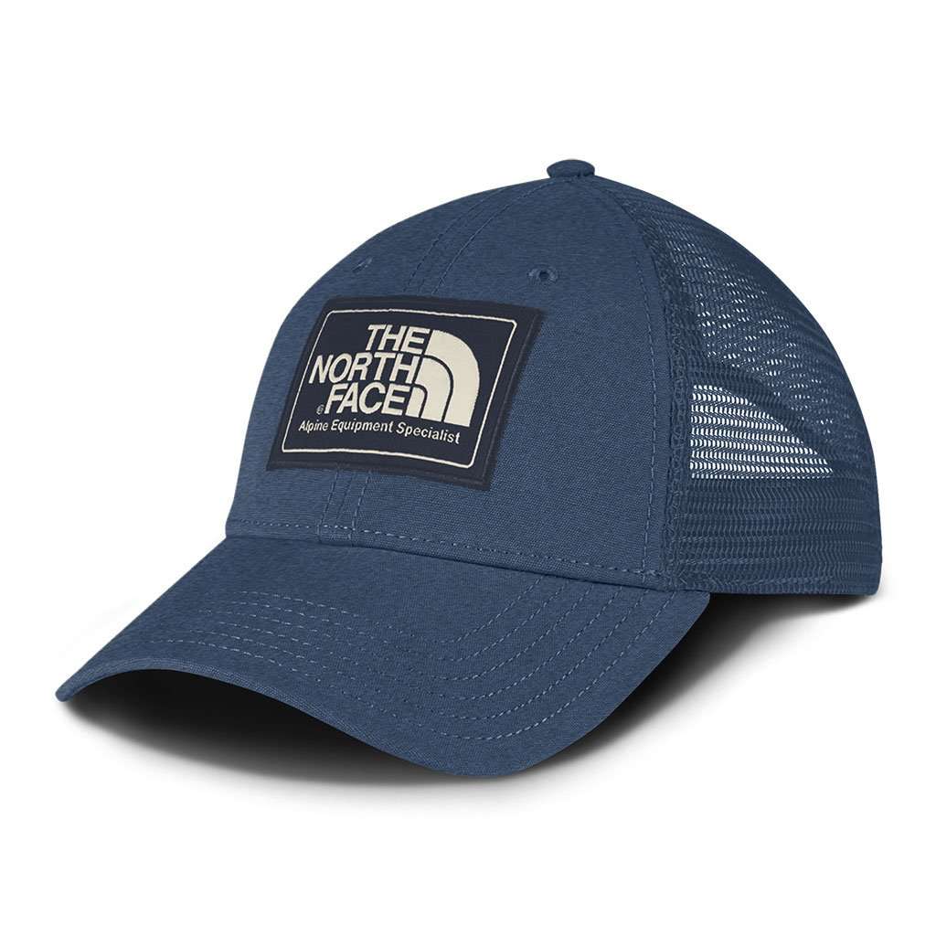 Mudder Trucker Hat in Shady Blue & Urban Navy by The North Face - Country Club Prep