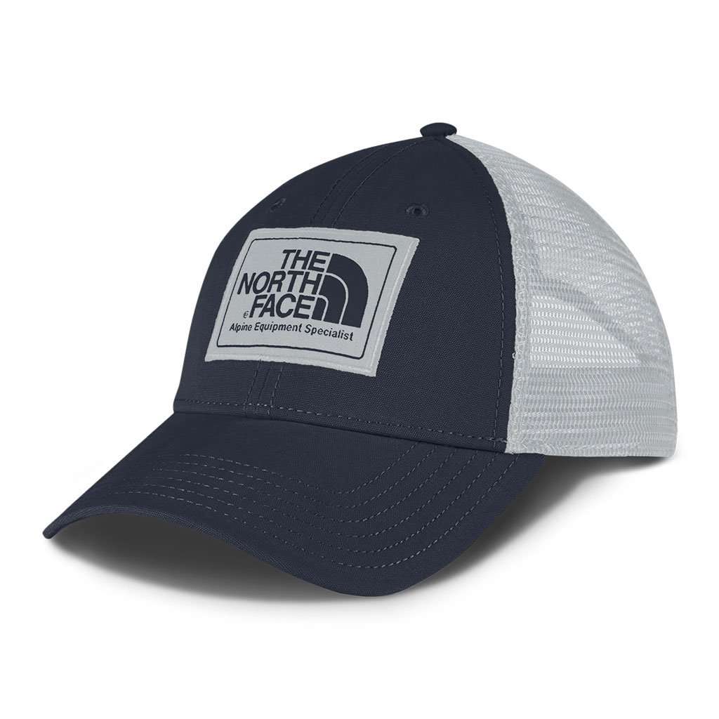Mudder Trucker Hat in Urban Navy & High Rise Grey by The North Face - Country Club Prep