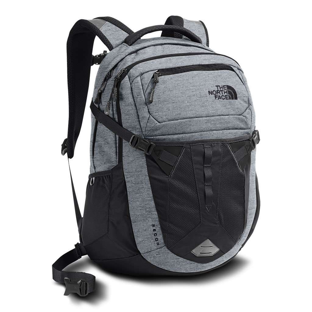Recon Backpack in Mid Grey & Asphalt Grey Melange by The North Face - Country Club Prep