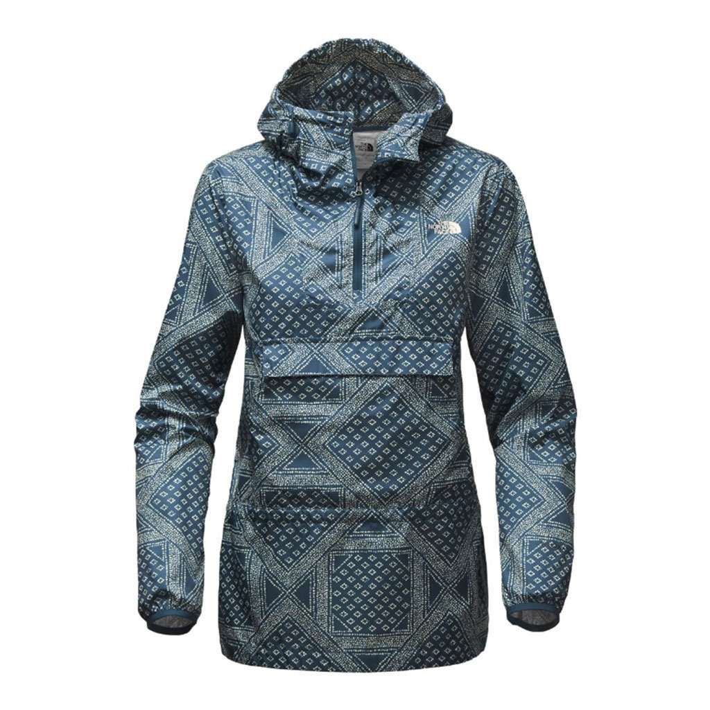 The North Face Women's Fanorak in Blue Wing Teal Bandana Print