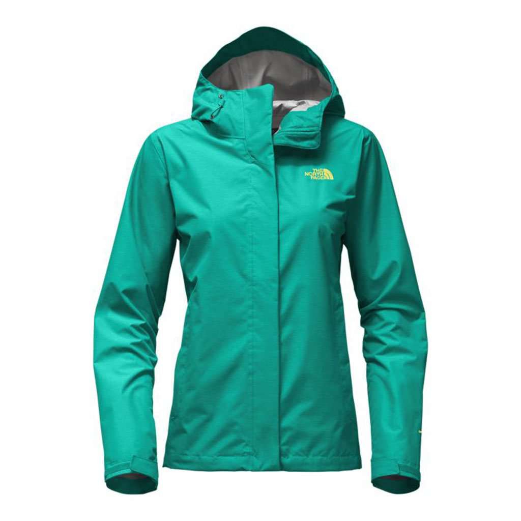 Women's Venture 2 Jacket in Pool Green Heather by The North Face - Country Club Prep