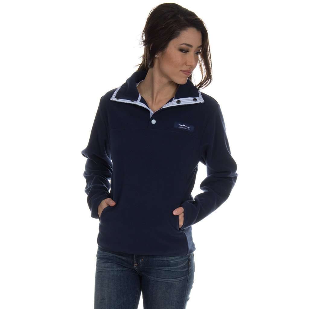 The Blakely Pullover in Navy by Lauren James - Country Club Prep