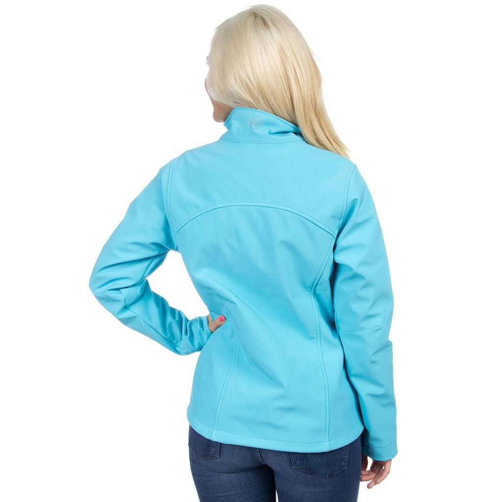 The Bradford Soft Shell Jacket in Glacier Blue by Lauren James - Country Club Prep