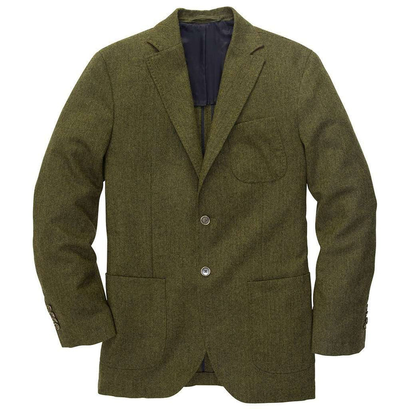 The Gentleman's Jacket in Green Herringbone by Southern Proper - Country Club Prep