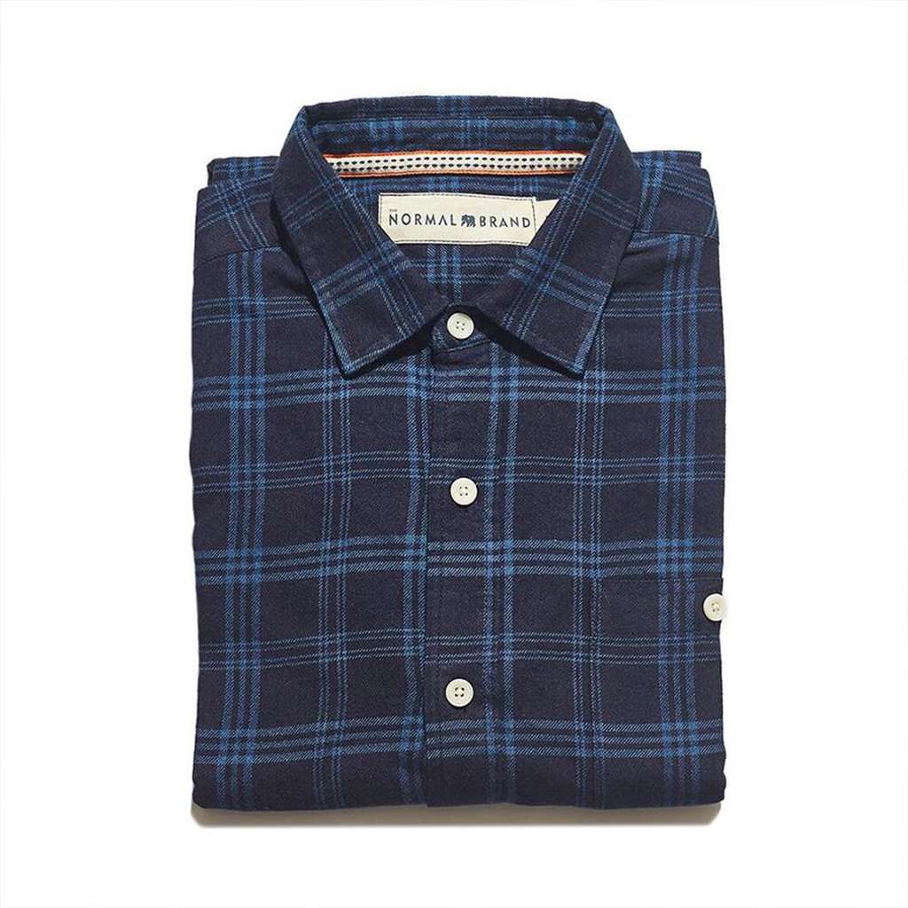 Indigo Blue on Blue Button Up Shirt by The Normal Brand - Country Club Prep