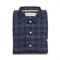Indigo Blue on Blue Button Up Shirt by The Normal Brand - Country Club Prep