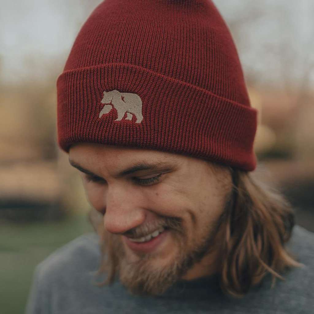 Knit Beanie in Rust by The Normal Brand - Country Club Prep