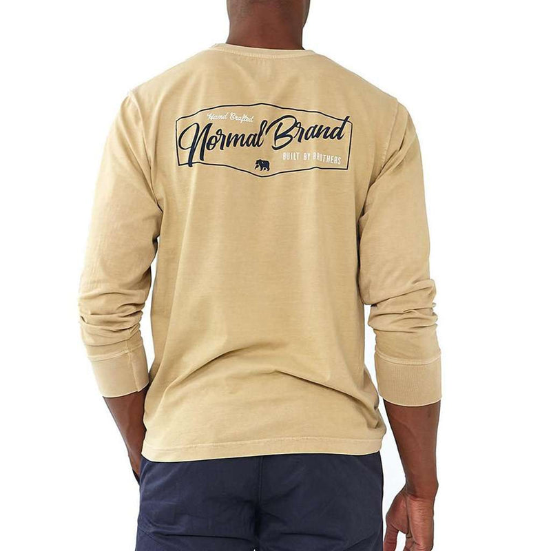 Long Sleeve Industrial T in Dune by The Normal Brand - Country Club Prep