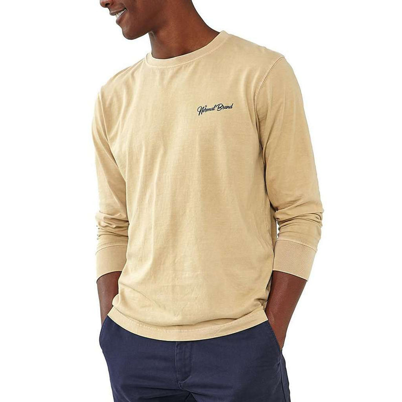 Long Sleeve Industrial T in Dune by The Normal Brand - Country Club Prep