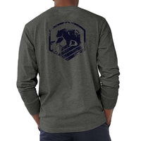 Long Sleeve Vintage Active Wear T in Tri Blend Grey by The Normal Brand - Country Club Prep