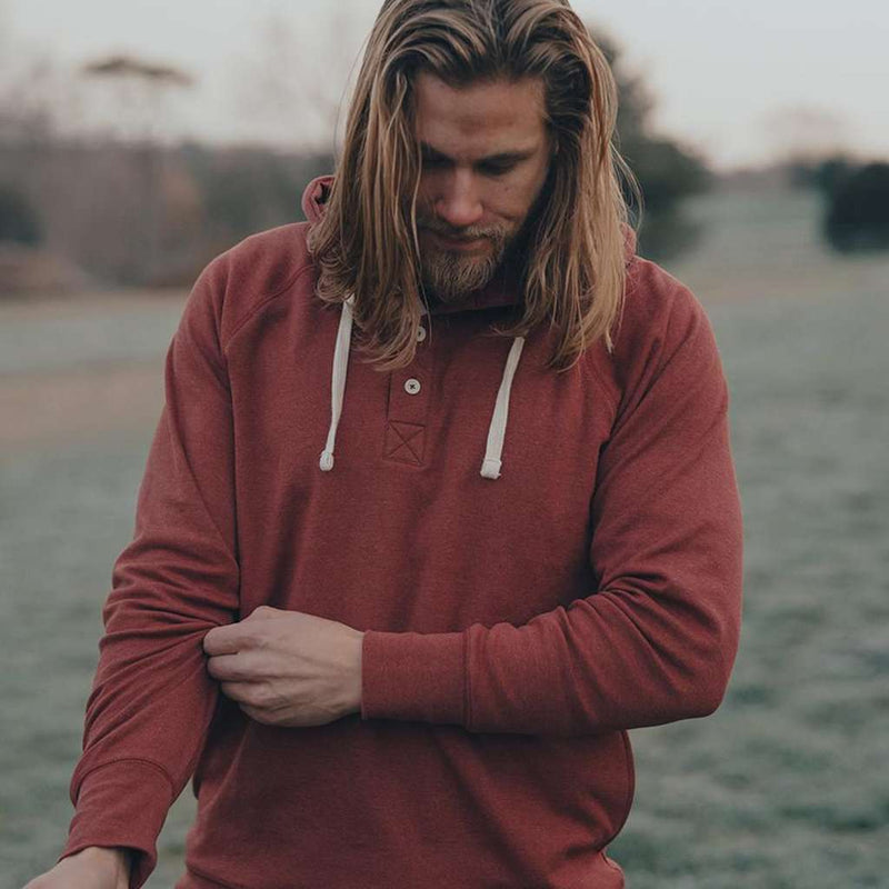 Puremeso Hoodie in Rust by The Normal Brand - Country Club Prep